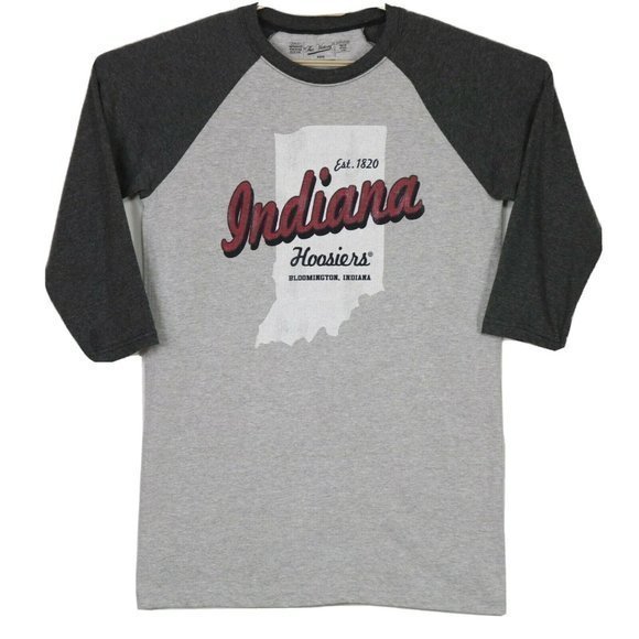 Indiana University Hoosiers Baseball Shirt T-Shirt Gray‎ M Medium - Picture 1 of 11